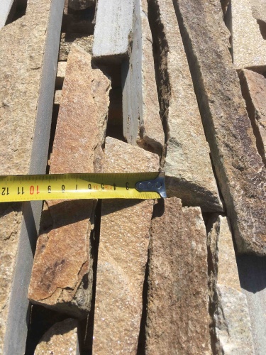 Горбушка златолит золотистый для облицовки купить в Яхрома