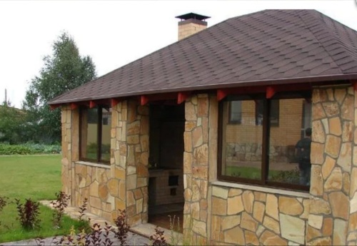 Плитняк златолит жёлтый золотистый для фасада 1,5-3см купить в Яхрома