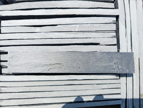 Плитка чёрная из натурального камня фасадная 30 см * 5 см, толщина 7 мм -30 мм купить в Яхрома